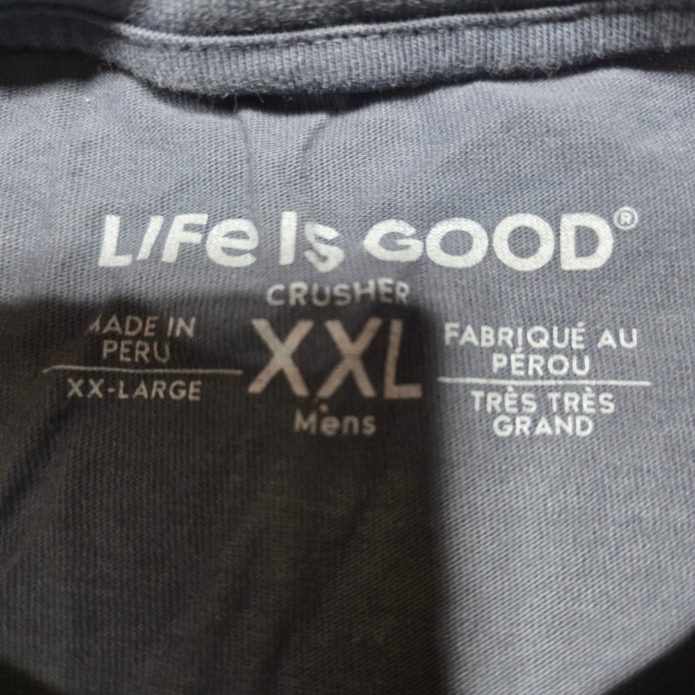 Life Is Good T-Shirt Mens XXL Blue Pickleball Keep It Simple Graphic Tee Cotton - Picture 4 of 8